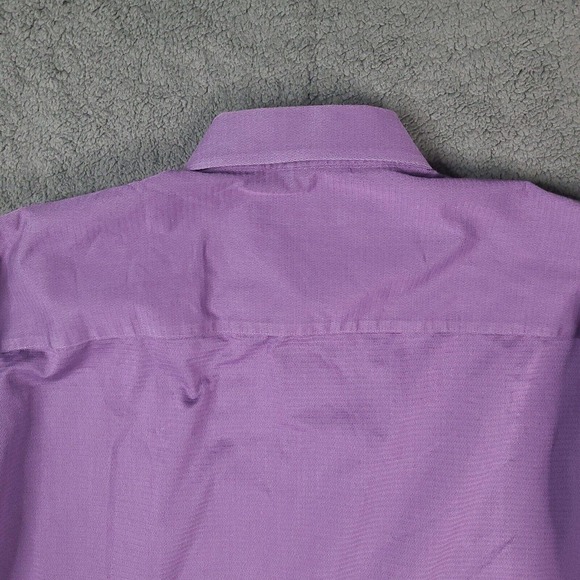 Kenneth Cole Dress‎ Shirt Size 16.5 34-35 Purple Button Down Long Sleeve - Picture 8 of 12